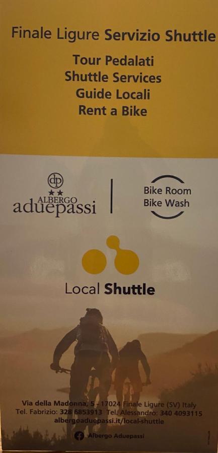 Albergo Aduepassi & Servizio Bike Shuttle Finale Ligure Exterior foto
